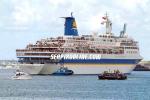 ID 2763 PACIFIC SKY (1984/46087grt/IMO 8024026, ex-SKY PRINCESS, FAIRSKY. Renamed SKY WONDER in 2006 then ATLANTIC STAR in 2009 after sale to Pullmantur Crusies of Spain. Renamed ANTIC. Laid up 2013. Scrapped...